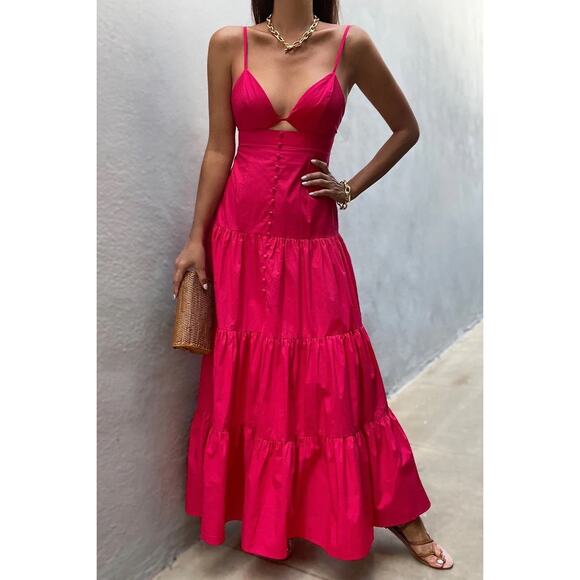 Seven Wonders Dresses & Skirts - Seven Wonders Verona Maxi Dress Sundress Sleeveless Fuchsia Sz S